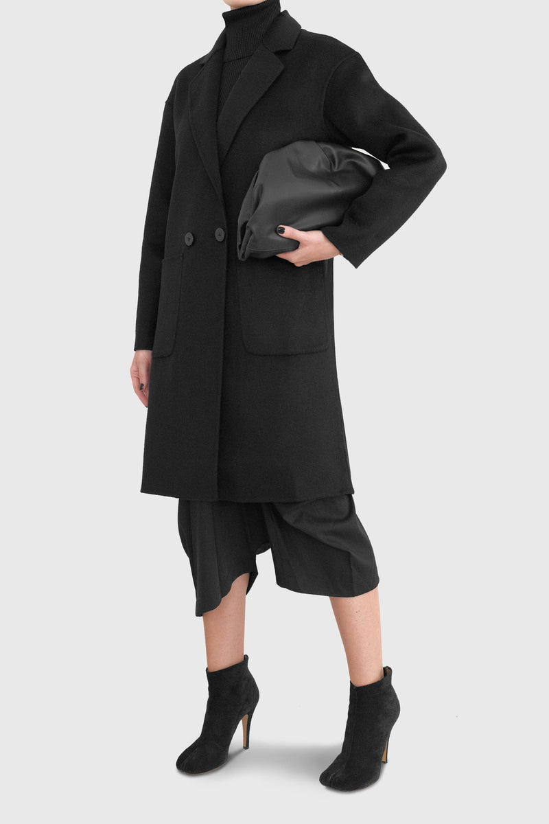 Jade Unlined Lightweight Woolen Coat and the bag - ИOKO - nokoclub.com