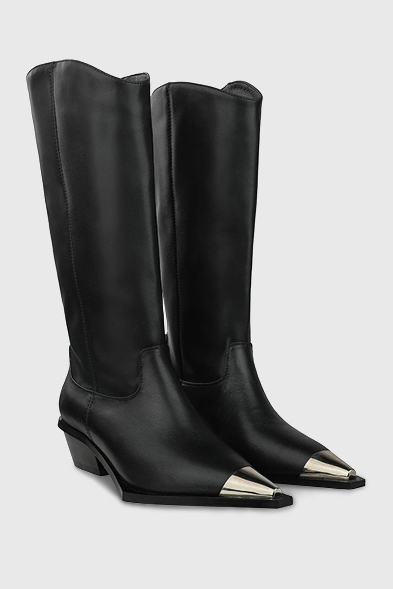 Jess Metal Tip Western Boots close up - ИOKO - nokoclub.com