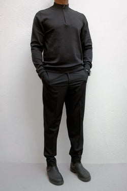 Magnus 1/4 zip sweater front view - ИOKO - nokoclub.com