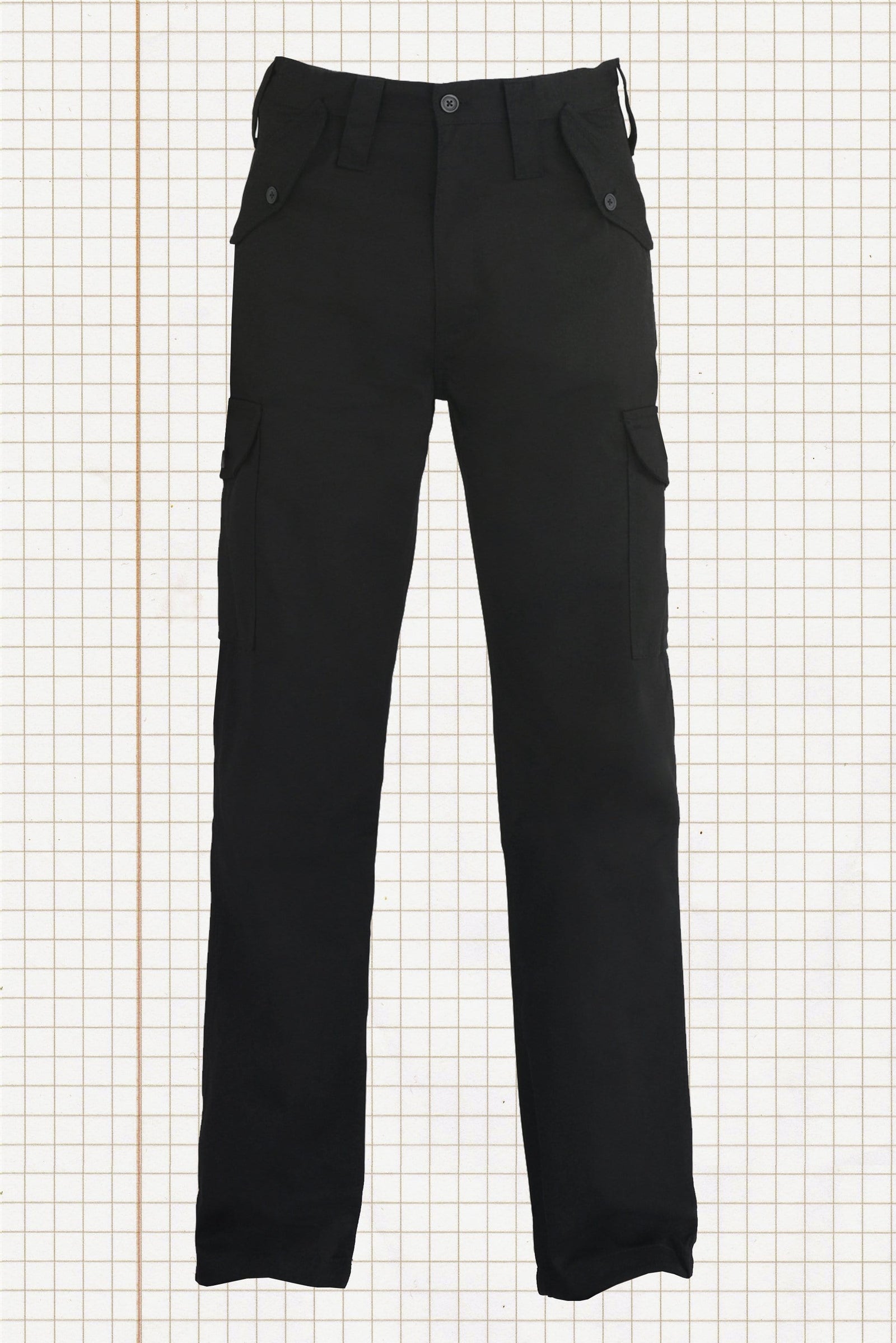 Black Multi Pocket Cargo Trousers with 6 Pockets Arnold nokoclub