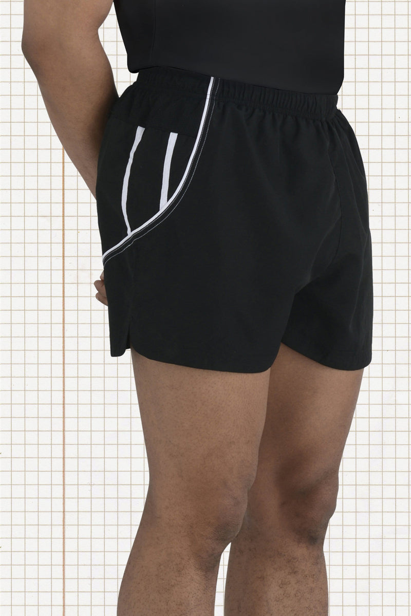 Andrew bottom running shorts close up - ИOKO - nokoclub.com