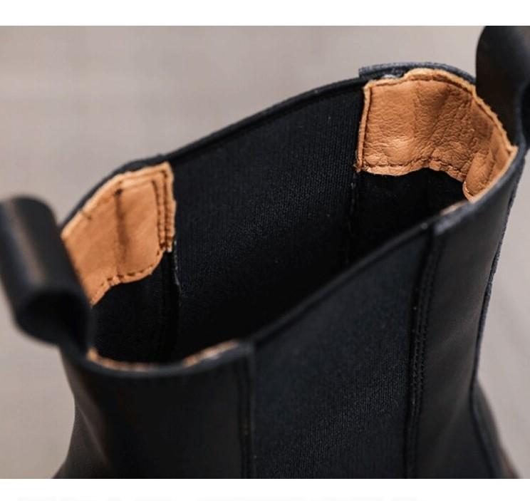 Betty Leather Chelsea Boots close up - ИOKO - nokoclub.com
