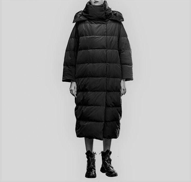 Duck Down Filled Hooded OVERSIZED Puffer coat  - Clarence - ИOKO - nokoclub.com