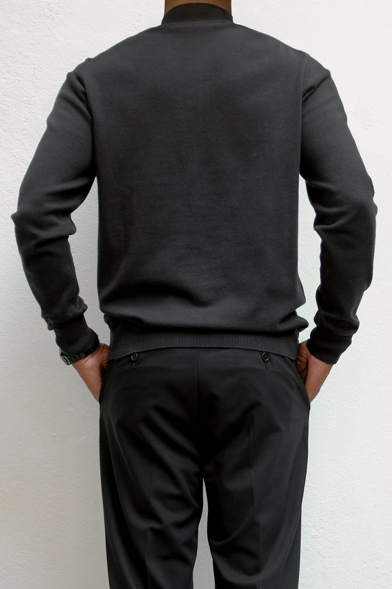 Magnus 1/4 zip sweater back view - ИOKO - nokoclub.com