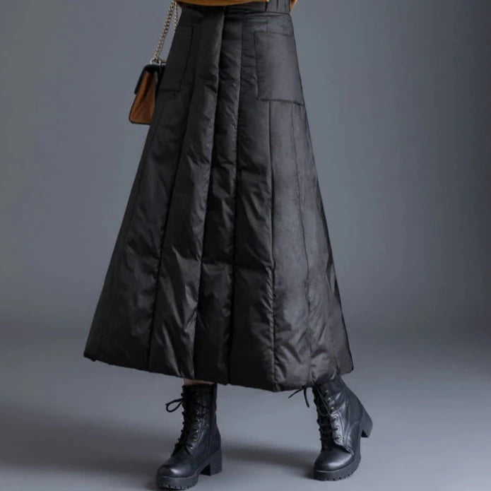 Duck Down Padded Skirt - Calf Length Patricia - ИOKO - nokoclub.com