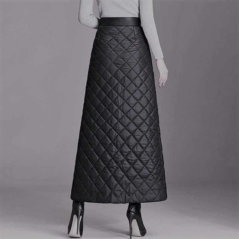 Long Length Quilt Skirt Prunella - ИOKO - nokoclub.com